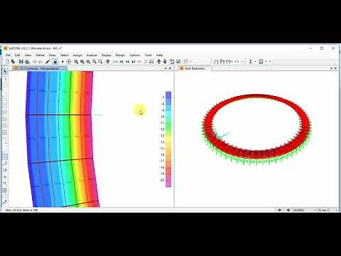 Tunnel modeling in SAP2000 Subtitled