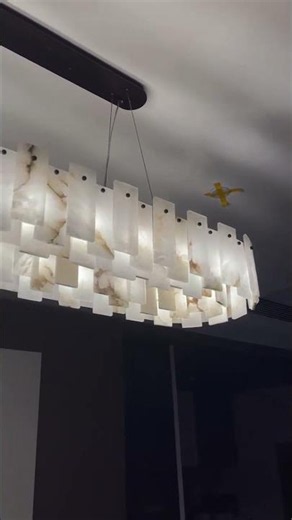 ✨ Elevate your space with timeless Alabaster Lighting Fixtures.