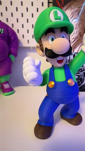 Luigi - Super Mario Creator: Model Lover Download: Markers World Printer: BambuLab P1S A1 Mini #supermario #3dprint #luigisupermario #supermario3d #bambulab