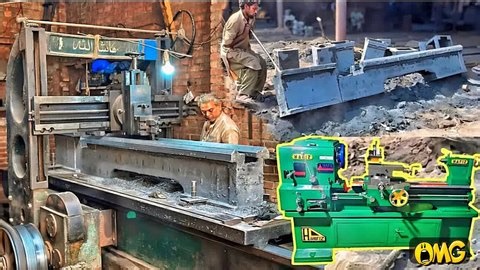 Amazing Manufacturing process of 16 Feet Long Lathe Machine Lathe Machine Making complete process | My Idea