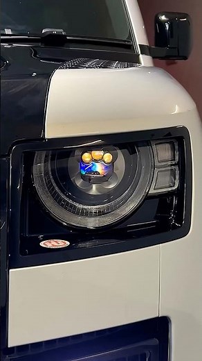 Land Rover Defender headlight projector changed with bi led laser projector |Brightest defender head