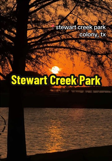 Golden hour hits different at Stewart Creek Park 🌅🌊 Peaceful views, lake vibes, and the perfect escape in DFW. #stewartcreekpark #coppelltx #sunsetvibes🌅 #dallas #fypシ゚viral