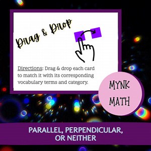 Parallel, Perpendicular, or Neither - Drag & Drop