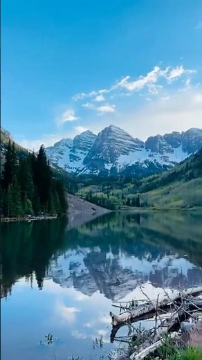 The view that made me forget to blink. Maroon Bells, Aspen is pure Colorado magic. #reels #ytshorts