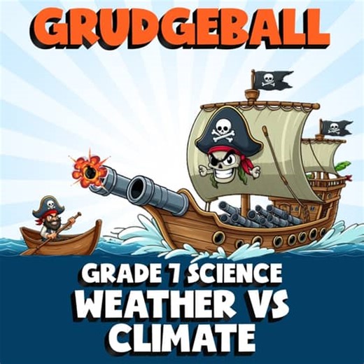 Weather vs Climate GRUDGEBALL Science Game - No Prep Grade 7 Review