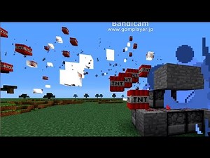 【minecraft】大爆発！！ tntキャノン 2880発連射砲