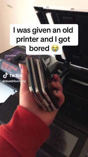 I am wasting ink lmao #printer #techtok #tech #iphone #samsung #phone #phonetok
