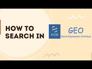 How to Search the GEO Database | Gene Expression Data Tutorial