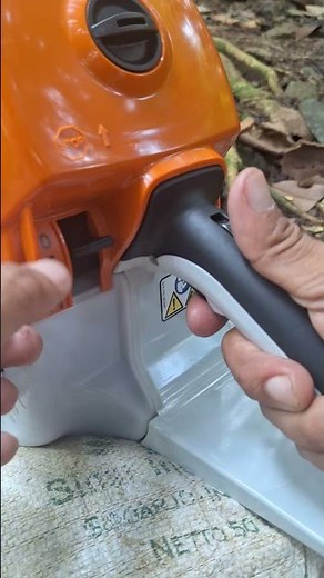 Stihl ms 661 magnum- how to start the engine #feedshorts