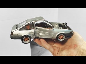 КРАШ ТЕСТ, Toyota AE86 Против столба