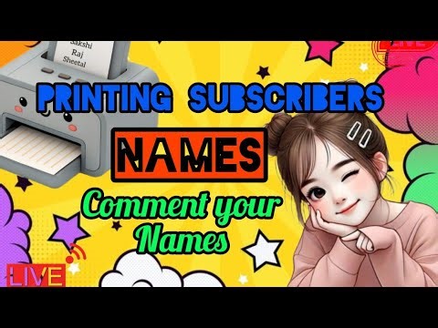 Artland Express live! PRINTING SUBSCRIBERS NAME ON PRINTER #shortsfeed #name #art #live #trending