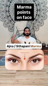 19K views · 242 reactions | Marma points therapy , Marma therapy - third eye is called AJNA / STHAPANI Marma. Ajna means order. This marma brings order in the body, mind and consciousness. Another name for this Marma is Sthapani, which is translated as establishment, steadiness or stability. It creates stability of the mind and steadiness in oneself . . #yoga #yogalifestyle #yogatherapy #MarmaTherapy #insomnia #stressrelief #usa #canada #viralreels | Vedicyoga with Shivam | Facebook