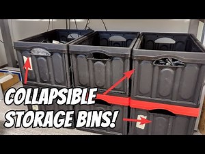InstaCrate Collapsible Storage Containers are the best bins for quick and easy storage!