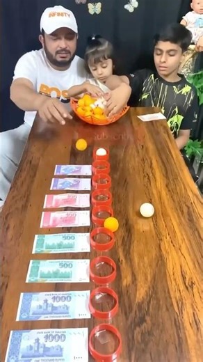 😱💸 Ping Pong Line Challenge! One Ball Can Win 1000! 🎯 Family Fun Game 29.12.2025