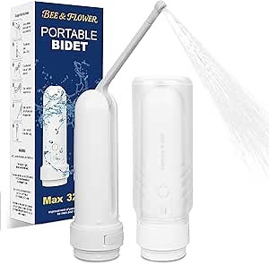 Portable Bidet for Travel - 320ml Rechargeable Handheld Travel Bidet with 800mAh Battery | IPX7 Waterproof Toilet Sprayer | Personal Hygiene Sprayer for Women & Men | Compact for Postpartum Care
