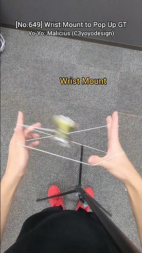 [No.649]🪀Today's Yo-Yo Trick & Tutorial: Wrist Mount to Pop Up GT #yoyo #yoyotricks #tutorial
