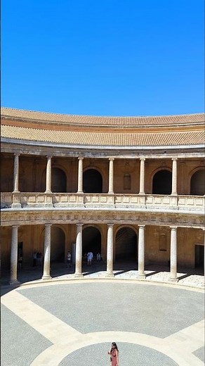🔥 Visit the Palace of Charles V, ALHAMBRA Granada Spain 🇪🇸#alhambra #granada #andalusia #spain