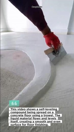 Self-Leveling Concrete Magic! Perfect Floor Finish #construction #flooring #tools
