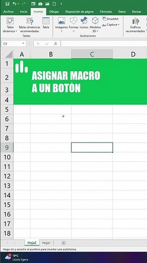 Cómo Asignar una Macro a un Botón o Rectángulo en Excel