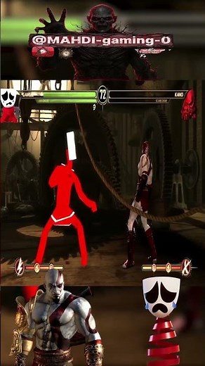 GANGLE vs KRATOS! 🎭⚔️ Exclusive Funny Fatality & Epic Win | MK9 Mods #shorts