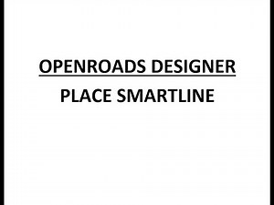 ORD - MicroStation - 4.1 - Place Smartline