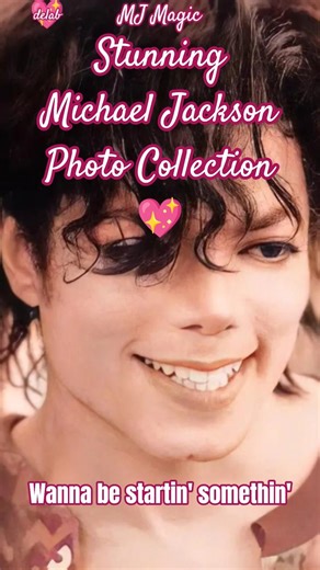 Stunning Collection Of Michael Jackson Photos accompanied with 'Wanna be startin' somethin''.