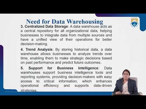 Data warehouse Needs, Components And Charecteristics by Dr. P Ramadevi