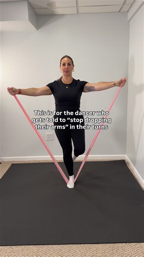 For the dancer whose port de bras drops during rotation, you need to strengthen the back and shoulders! This is the perfect exercise that helps dancers train that connection and activation for improved turns. Looking to take your pirouettes from doubles to triples? Comment TURN and I’ll send you a link to plan! #dancetraining #crosstrainingfordancers #dancetrainer [dance technique] [pirouettes] [turns] [dance teacher] [dancers] [dance studio] [strength for dancers] | Flux Dance Training