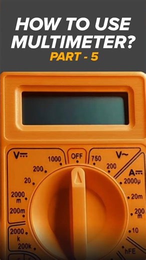 How To Use Multimeter PART - 5 #youtube #shorts #subscribe #support