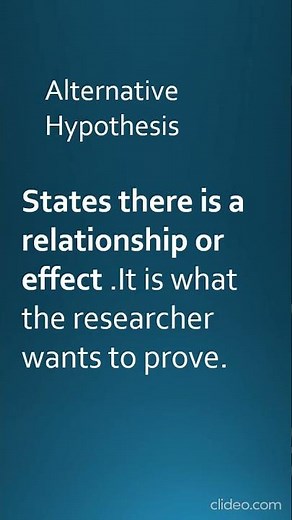 What is Null and Alternative Hypothesis #researchmethods #nullhypothesis #alternativehypothesis