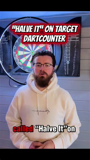 One bad dart and it’s over! 😳 This is “Halve It” on the Target Dart Counter app 🎯 Miss the target and your score gets CUT IN HALF. What score would you get? Let me know in the comments! 🔥 #darts #targetdarts #dartspractice #dartscommunity #redarrowdarts
