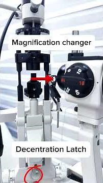 Know Your Slit Lamp! Key Parts Labeled for Students.