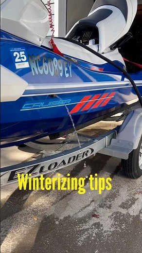 Yamaha Wave Runner winterizing