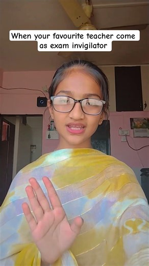 when your favourite teacher come as exam invigilator 😂😝