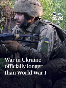 The war in Ukraine has now officially lasted longer than World War I. As of Thursday, it's been more than four years and three months since Russian President Vladimir Putin sent troops into Ukraine. The conflict has drawn comparisons to World War I, especially the return of trench warfare, grinding artillery battles and front lines measured in yards rather than miles. Today, there is no end in sight to the present-day war. Flames spewed from this apartment building in Southern Russia on Thursday