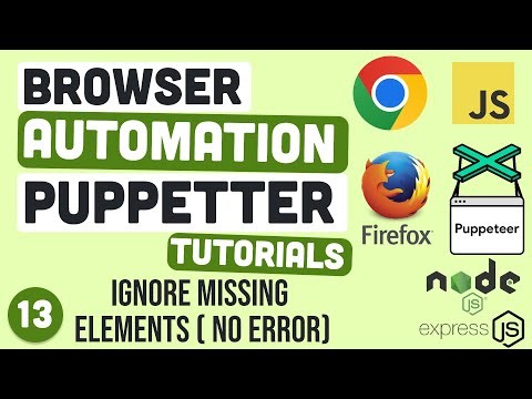 Ignore Missing Elements | Puppeteer #13 | Urdu & Hindi