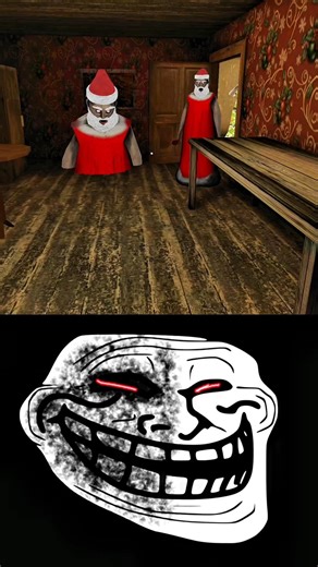 Horror granny shocked troll face 😱✨#granny #trollface #shorts