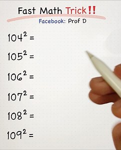 918K views · 10K reactions | Fast Math Trick! | Prof D | Facebook