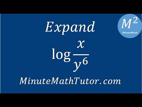 Expand: log(x/y^6)