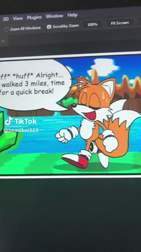 Sonic and Tails Bench Meme Comic