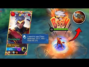 Chou users, Try this BUILD & ROTATION ( SOLO RANK GAMEPLAY )