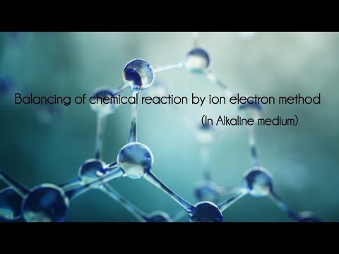 Balancing of chemical reaction by ion- electron method in alkaline medium