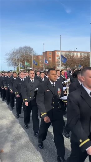 Matt Owens on Instagram: "Class 02-26, Our Final March Newly commissioned⚓️ #Navy #OCS #officertraining"