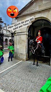 42K views · 529 reactions | Really? Man Asks King’s Guard On Duty About His Hourly Pay Rate ‍♂️  Horse Guards, London #ReallyThough #KingsGuard #HorseGuardsLondon #OnDuty #TouristQuestions #RoyalDuty #GuardStaysSilent #BritishTradition #UnexpectedMoment #RespectTheGuard | The King's Horse Guards London | Facebook