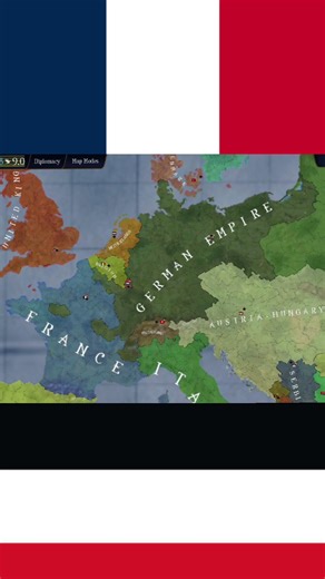 Imperial Germany Vs Third French Republic #aoh2 #aoc2 #shorts #germanempire #france #timelapse