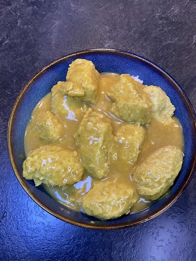 Boller i karry 🥘 #madlavning #danmark #dansk #reels #shorts #foryoupage #fyp