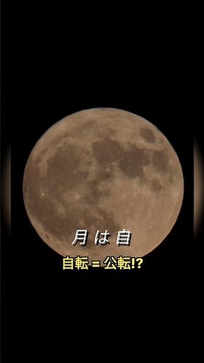 月の裏側はなぜ見えない？自転と公転のシンクロが理由【1分科学】