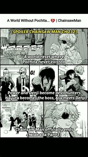 The END of Chainsaw Man? 🪚 Chapter 232 "Leaks"#chainsawman #manga #mangaedit #animeedit #shorts #fyp