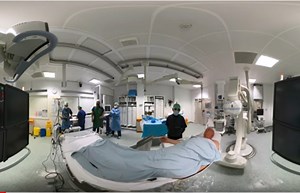 Watch an angiogram: 360 degree video