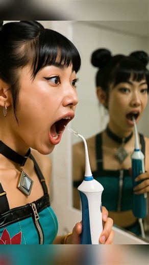 rumi and mira crawl into zoey's teeth#shortsvideo #kpop #kpopfunny #zoey